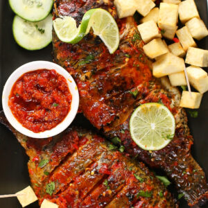 Grilled Fish & Chips/Yam